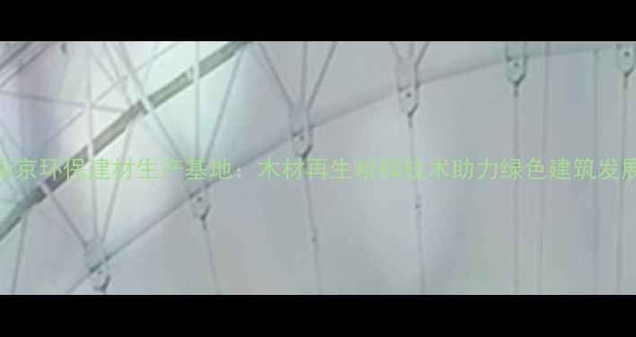 图片 南京环保建材生产基地：木材再生粉碎技术助力绿色建筑发展