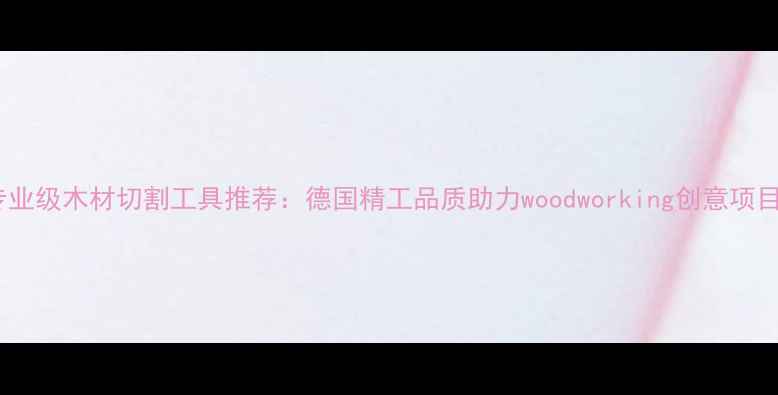 图片 德国进口专业级木材切割工具推荐：德国精工品质助力woodworking创意项目高效完成1