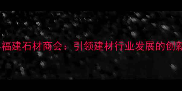图片 泌阳县福建石材商会：引领建材行业发展的创新力量1