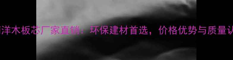 图片 深圳南洋木板芯厂家直销：环保建材首选，价格优势与质量认证全1