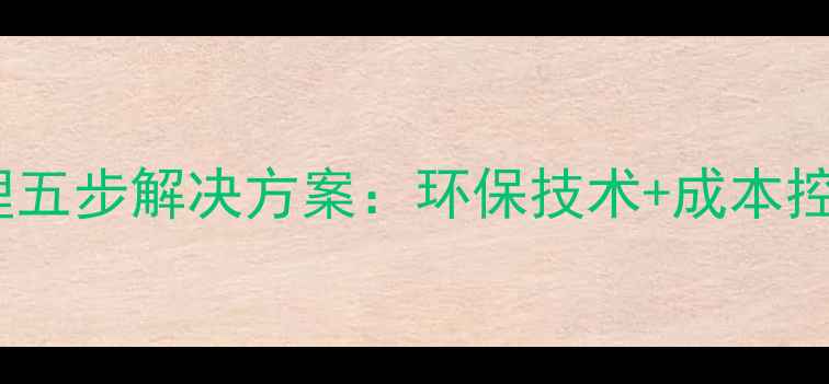 图片 莆田石材加工污染治理五步解决方案：环保技术+成本控制全（附真实案例）1
